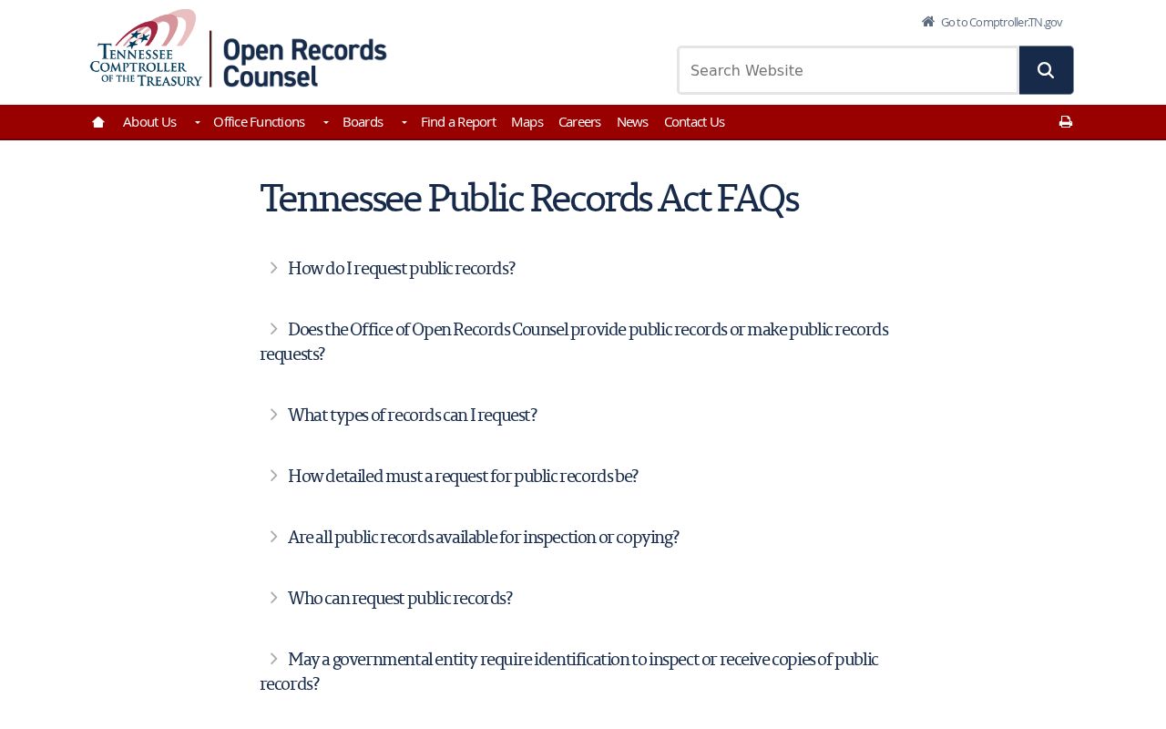Tennessee warrant records: TPRA custodian-based request guidance